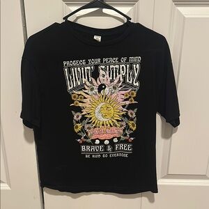 Black Graphic Kids T-Shirt